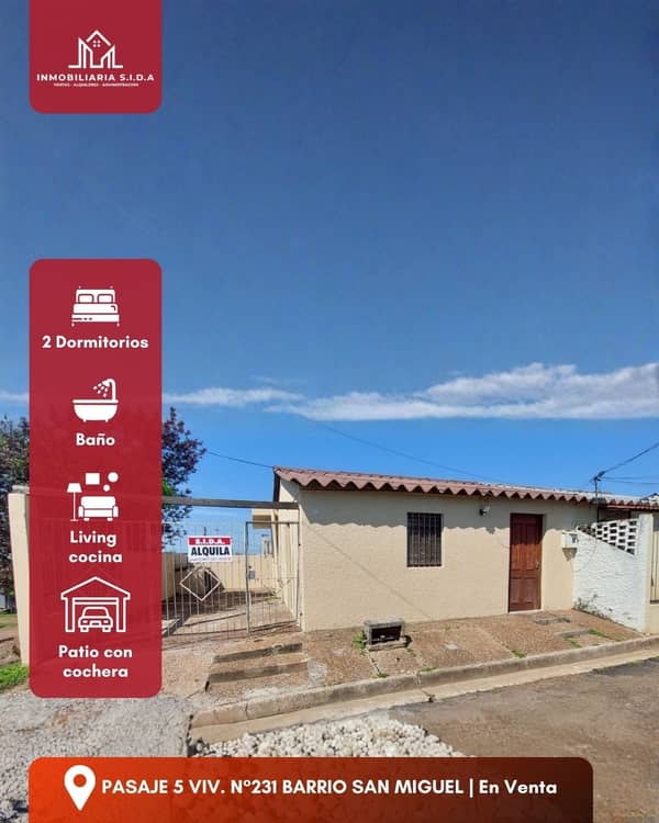 Venta / PASAJE 5 VIV. N°231 / Artigas